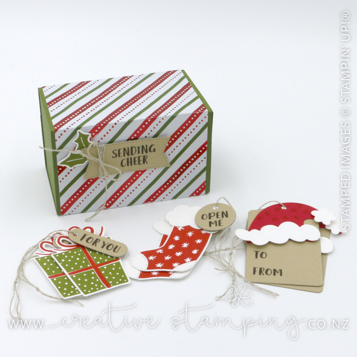 Sending Cheer Matchbox Gift Box & Christmas Tags
